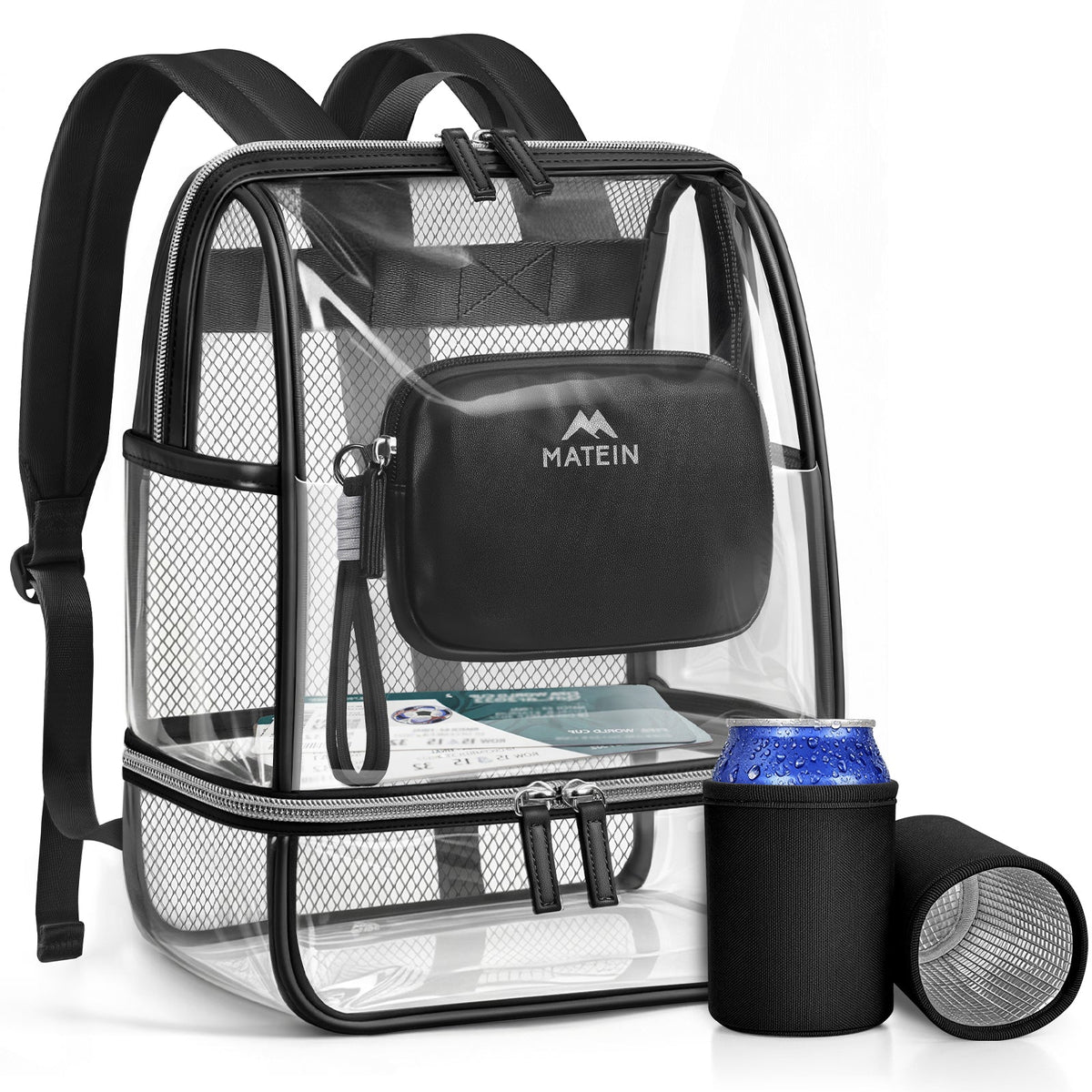Clear stadium tote bag