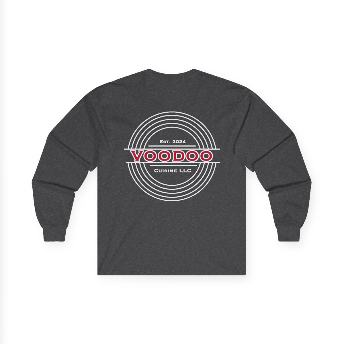 Voodoo Cuisine Women's Dri-Fit Long Sleeve — Left Chest (Black)