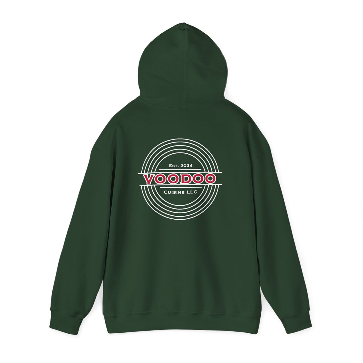 Voodoo Cuisine Everyday | Full-Back Seal Hoodie (Navy/Maroon/Forest)
