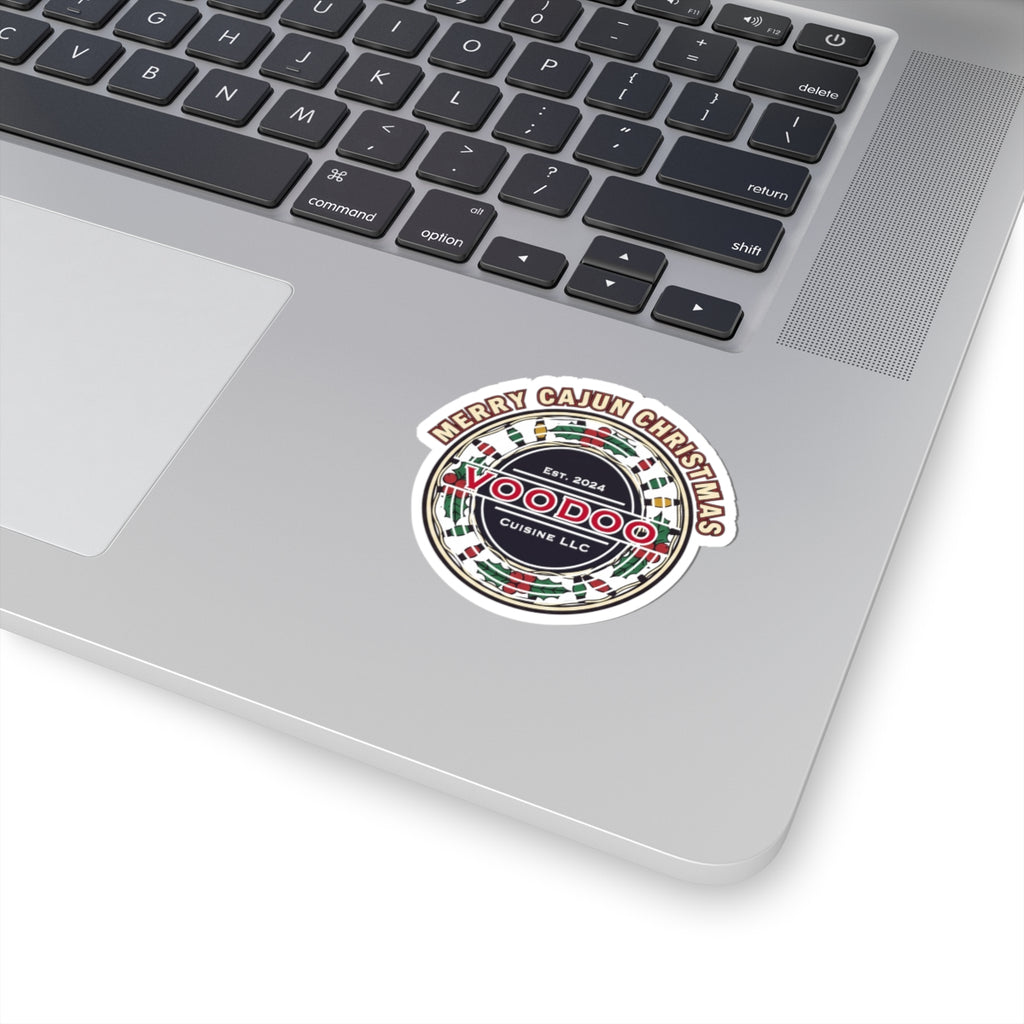Cajun Christmas Seal Kiss-Cut Stickers – Merry Cajun Christmas Voodoo Cuisine
