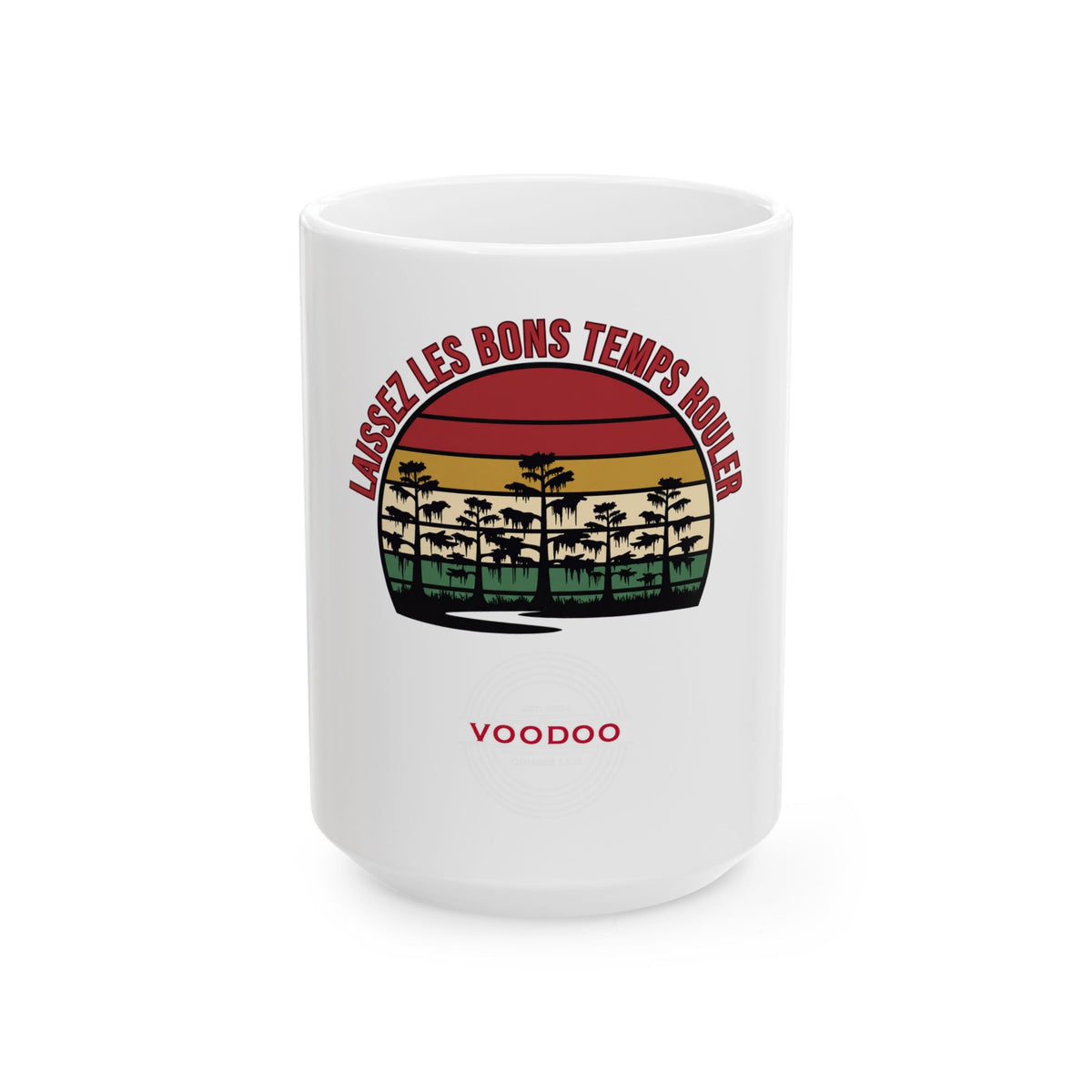 Laissez les Bons Temps Rouler Ceramic Mug – Voodoo Cuisine