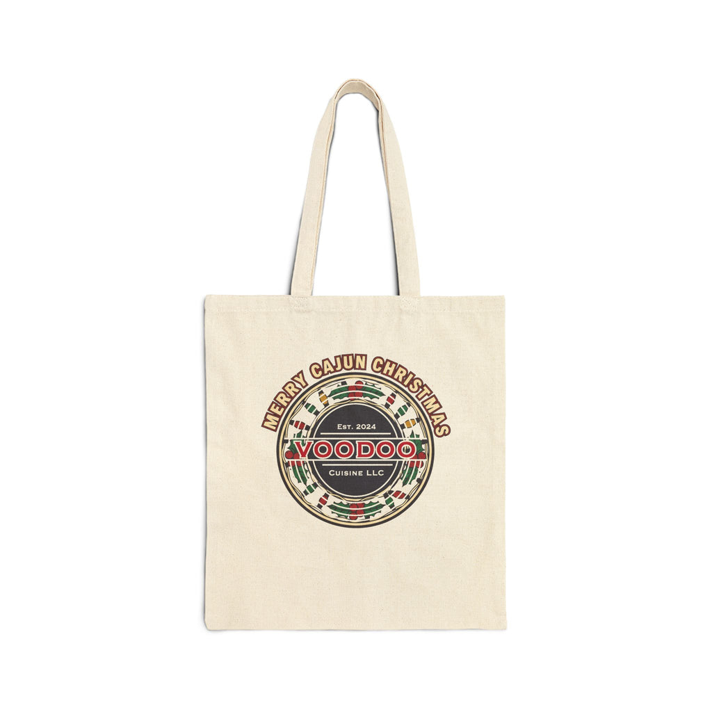 Cajun Christmas Seal Canvas Tote – Merry Cajun Christmas Voodoo Cuisine