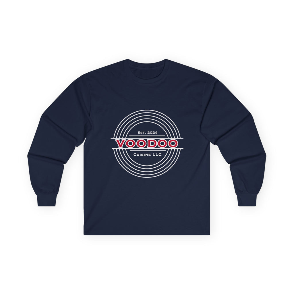 Voodoo Cuisine Everyday | Left-chest Seal Gildan 2400 Long Sleeve (Navy / Maroon / Forest Green)
