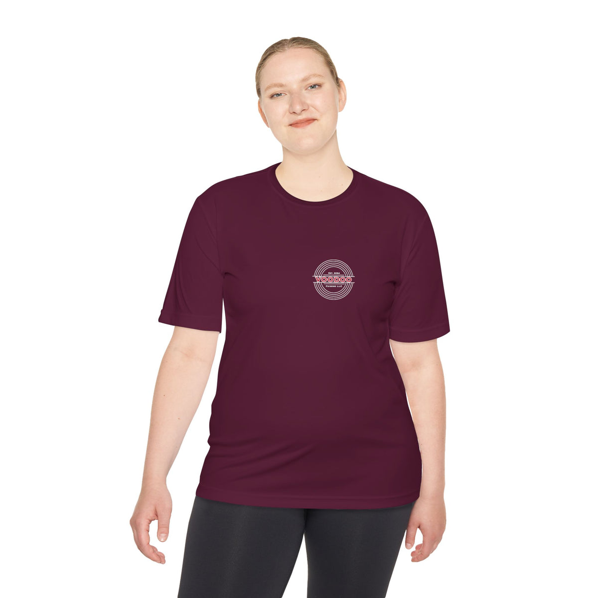 Voodoo Cuisine Women's Dri-Fit Tee — Left Chest (Black)