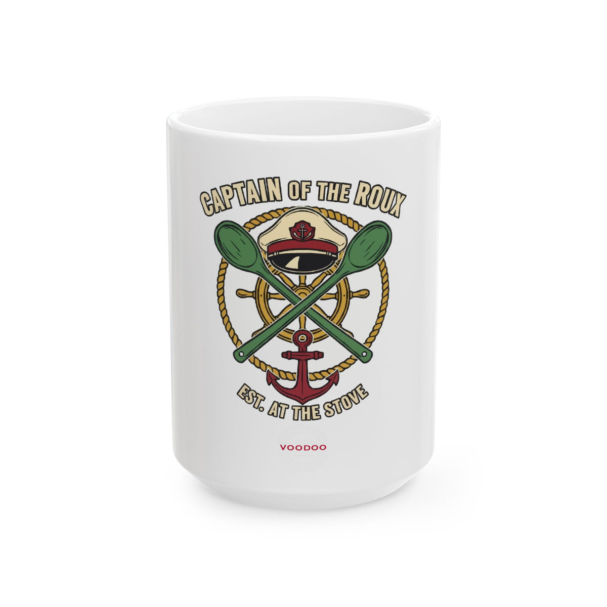 Captain of the Roux Ceramic Mug – Voodoo Cuisine