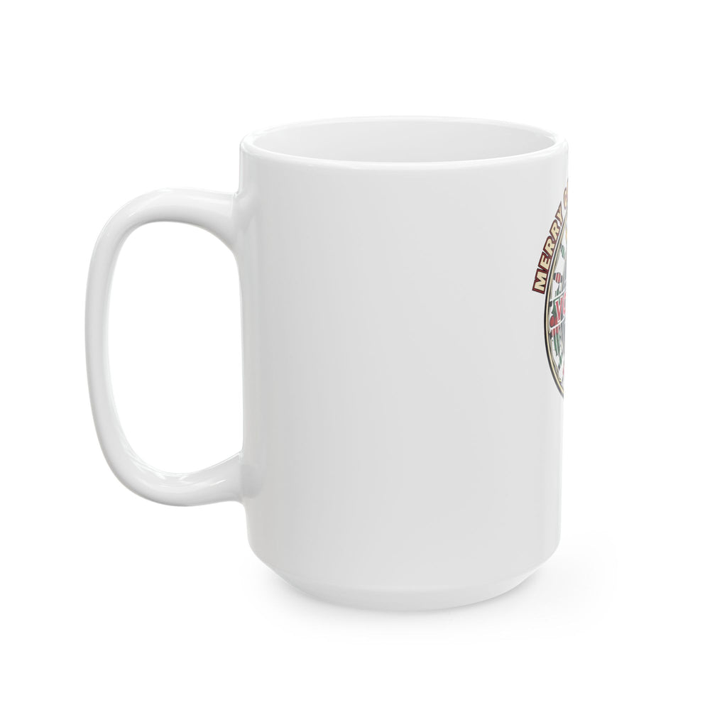 Cajun Christmas Seal Ceramic Mug – Merry Cajun Christmas Voodoo Cuisine