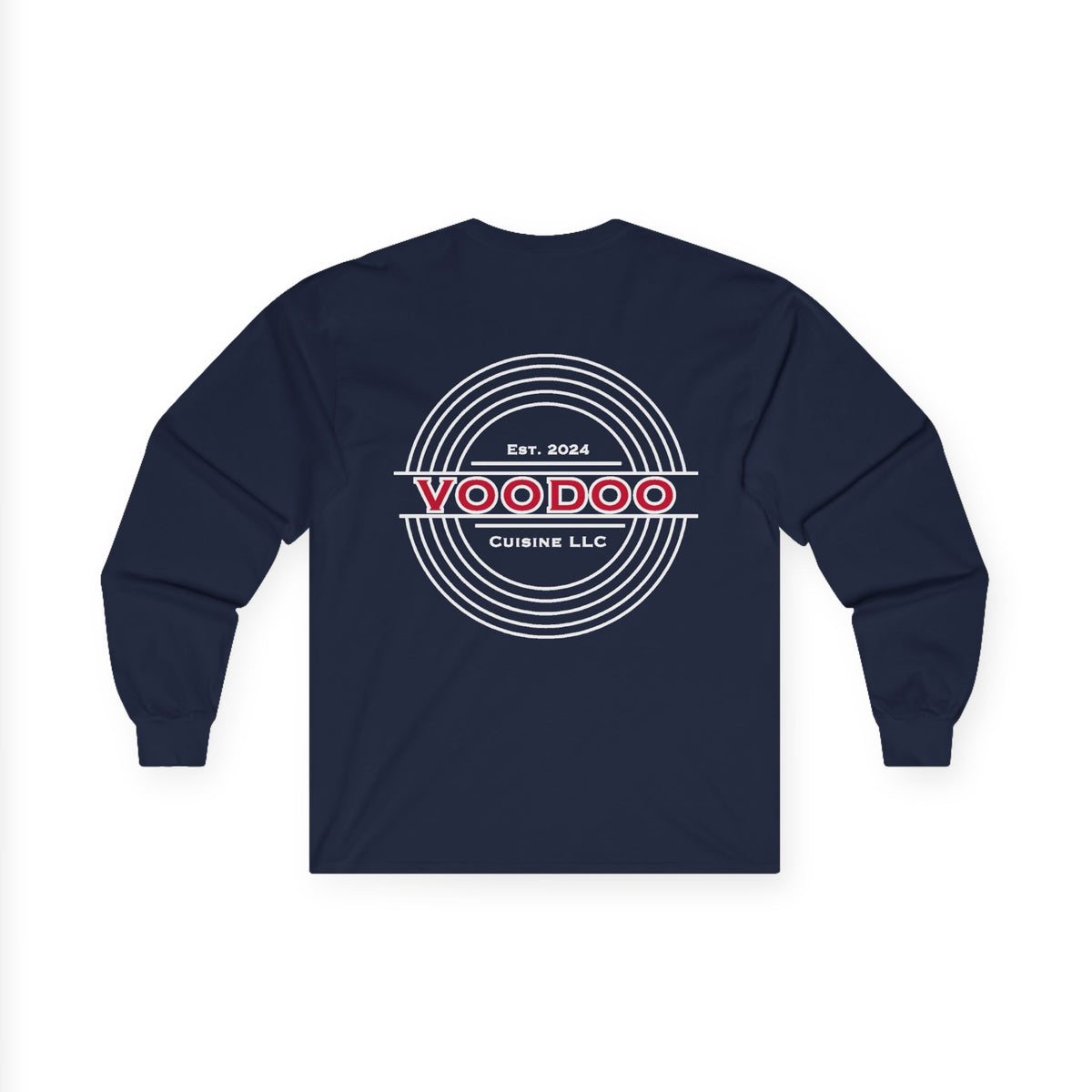 Voodoo Cuisine Women's Dri-Fit Long Sleeve — Left Chest (Black)