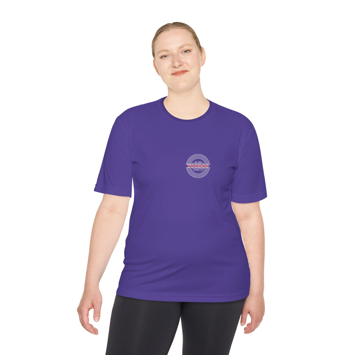 Voodoo Cuisine Women's Dri-Fit Tee — Left Chest (Black)
