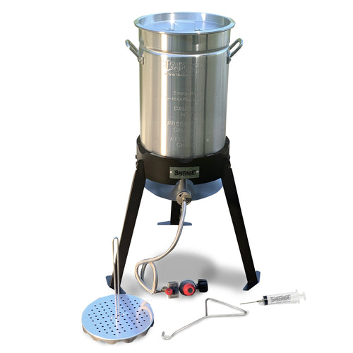 30qt seafood boil and fryer pot set with burner