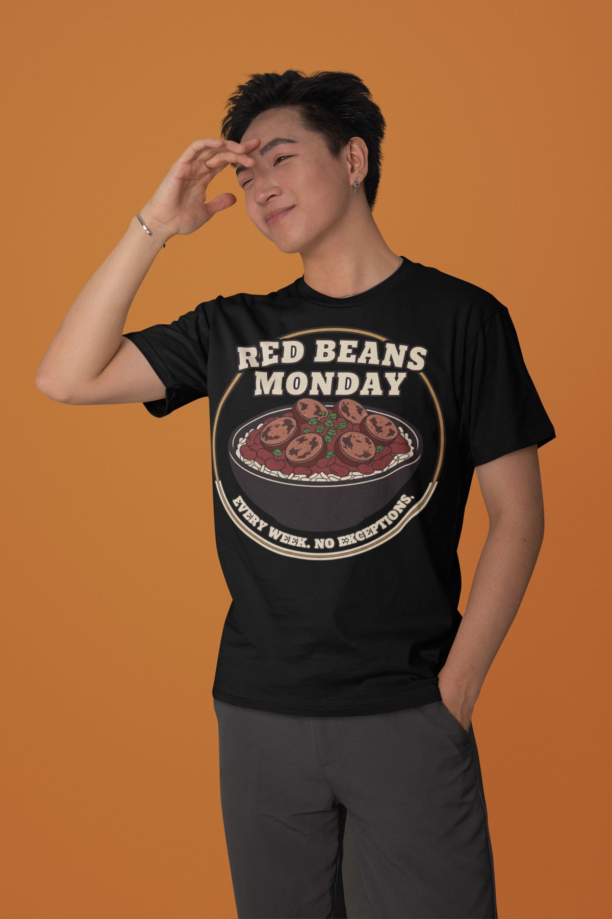 Red Beans and Rice T-Shirt Red Beans Monday Andouille Cajun Foodie Tee – Voodoo Cuisine