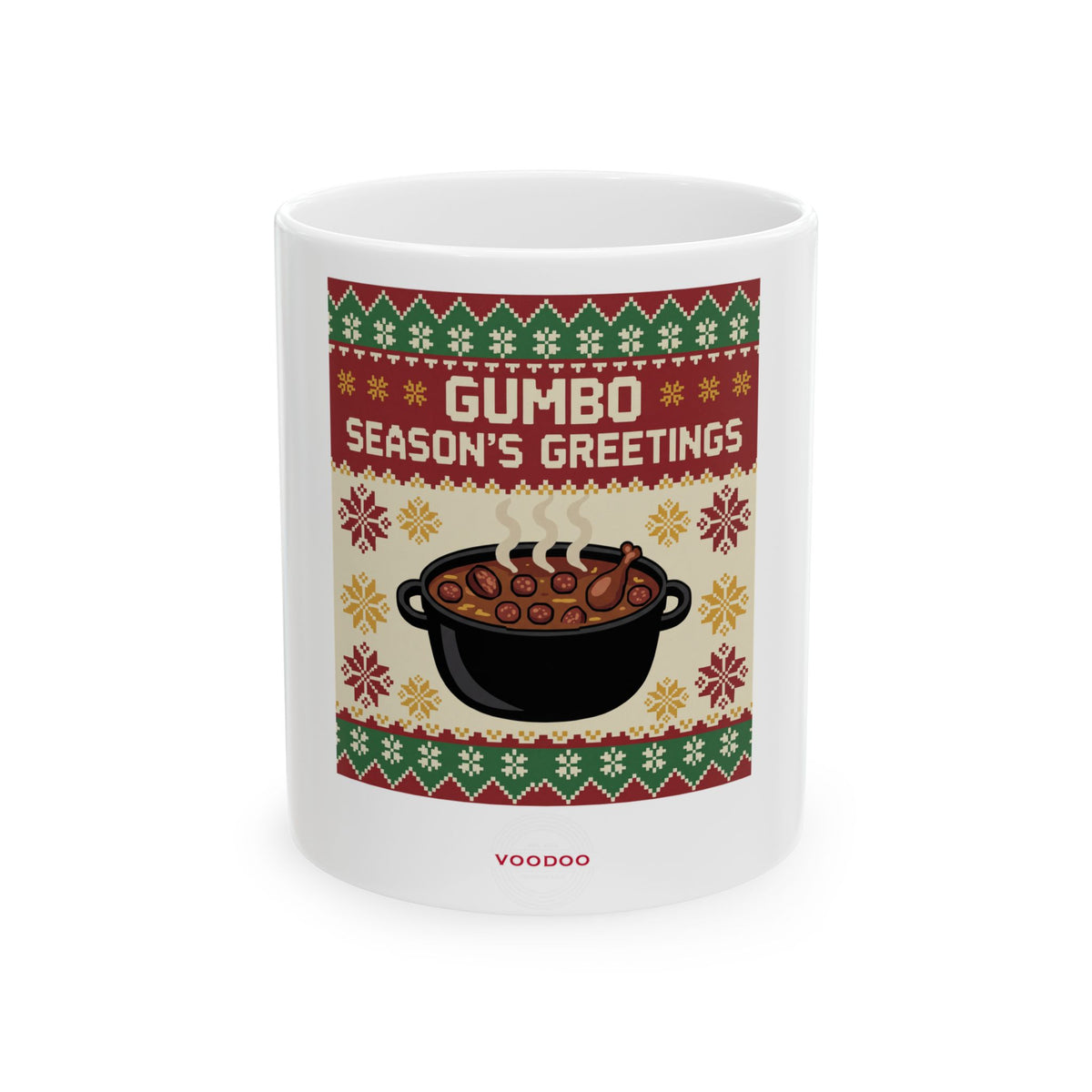 Ugly Sweater Gumbo Ceramic Mug – Voodoo Cuisine