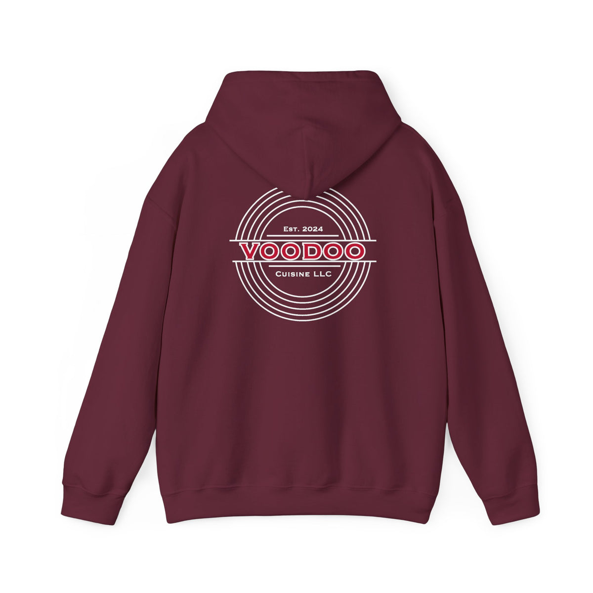 Voodoo Cuisine Everyday | Full-Back Seal Hoodie (Navy/Maroon/Forest)