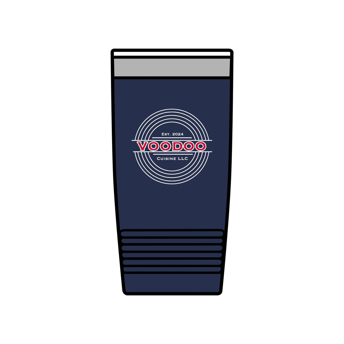 Voodoo Cuisine Everyday | Center Seal Tumbler (Navy / Maroon)
