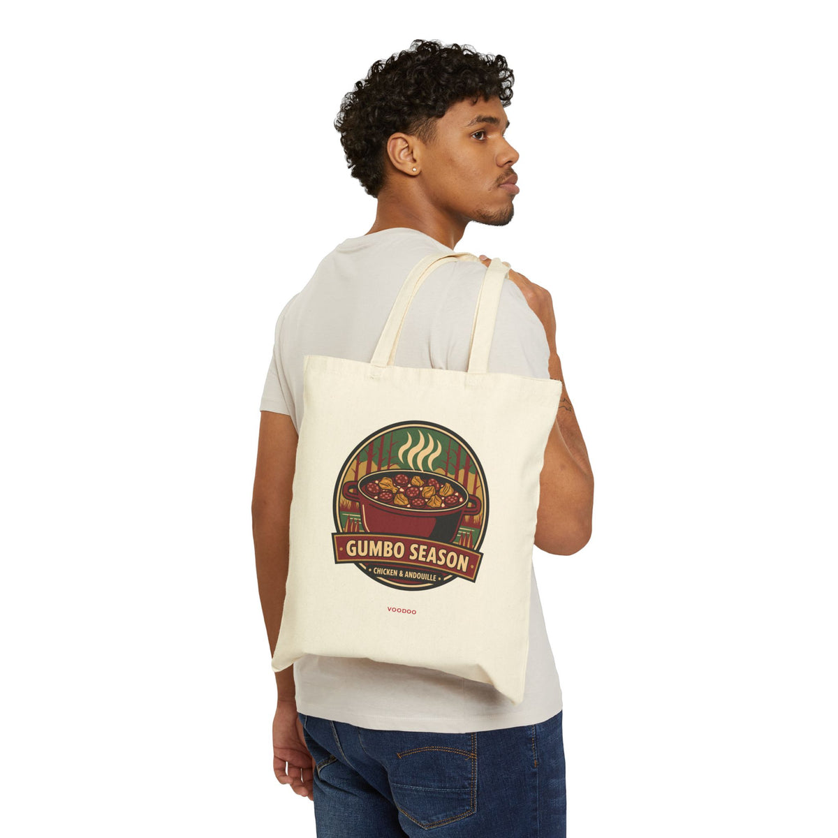 Gumbo Season Canvas Tote – Voodoo Cuisine