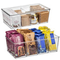 Pantry bin with divider 2 pack