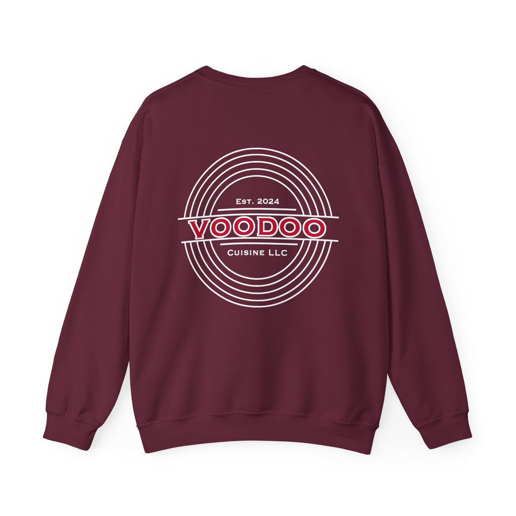 Voodoo Cuisine Everyday | Full-back Seal Gildan 18000 Crewneck (Navy / Maroon / Forest Green)