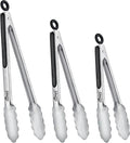 Locking metal tongs 3 piece set