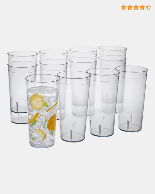 Acrylic restaurant tumblers set