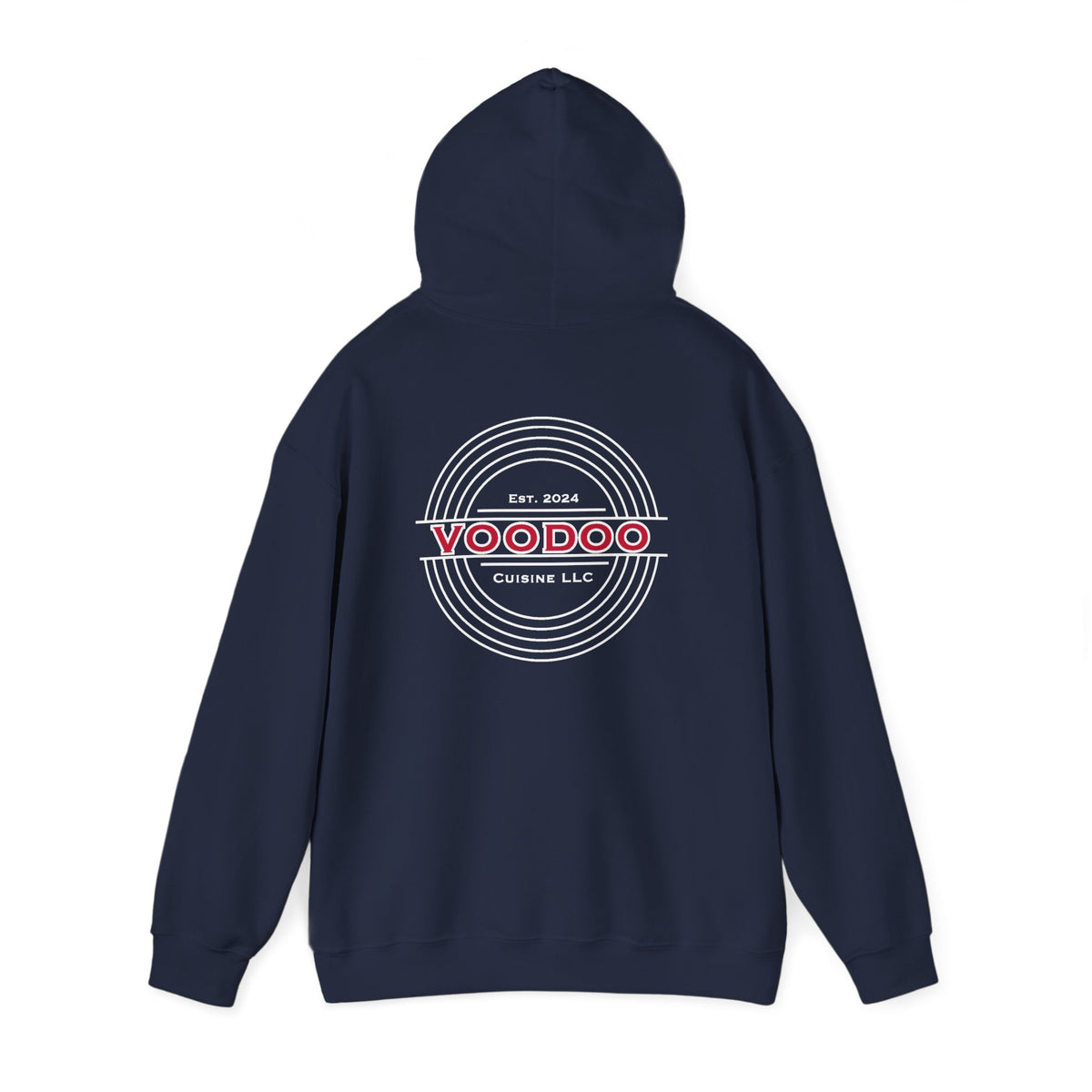 Voodoo Cuisine Everyday | Full-Back Seal Hoodie (Navy/Maroon/Forest)