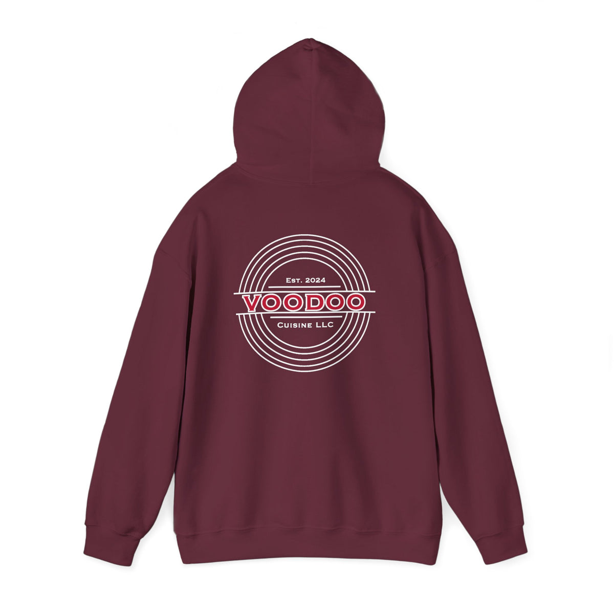 Voodoo Cuisine Everyday | Full-Back Seal Hoodie (Navy/Maroon/Forest)