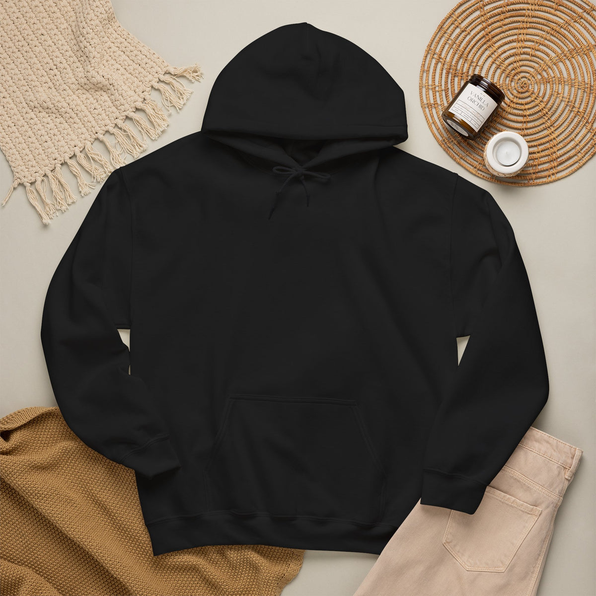 Voodoo Cuisine Everyday | Full-Back Seal Hoodie (Black)