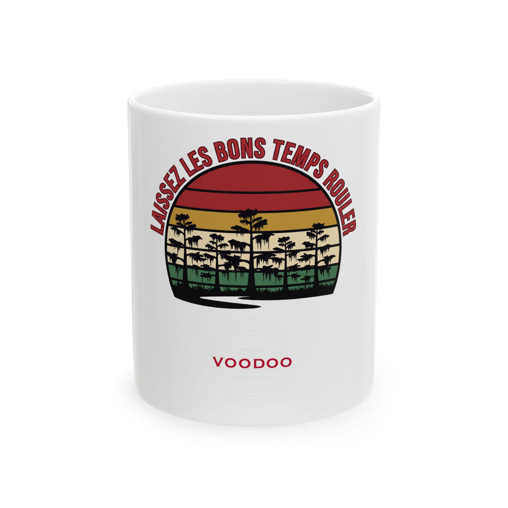 Laissez les Bons Temps Rouler Ceramic Mug – Voodoo Cuisine