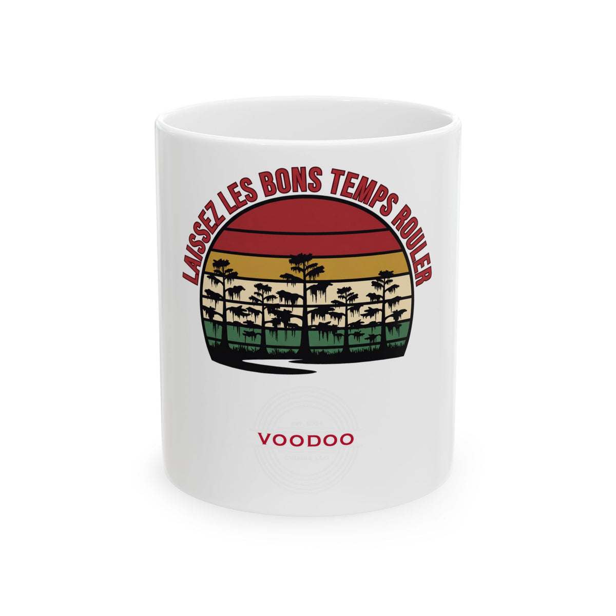 Laissez les Bons Temps Rouler Ceramic Mug – Voodoo Cuisine