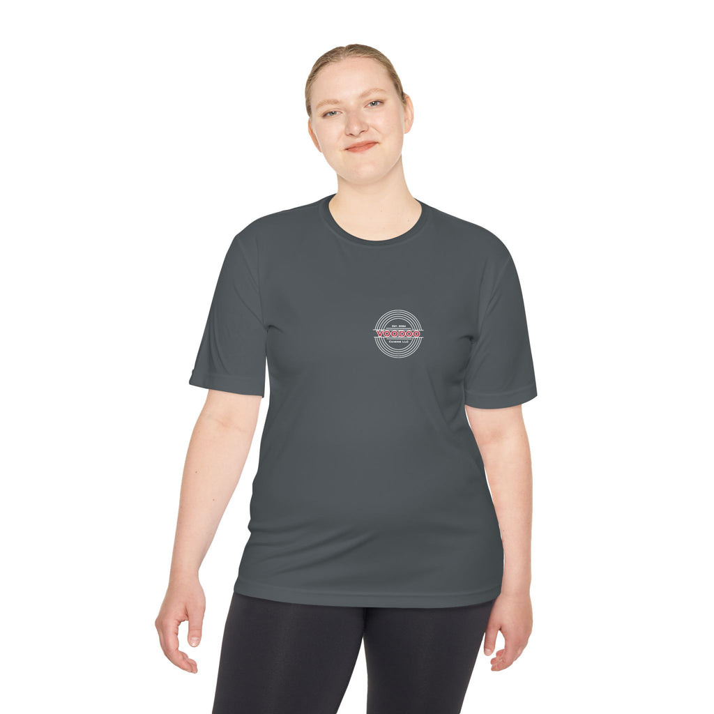 Voodoo Cuisine Women's Dri-Fit Tee — Left Chest (Black)