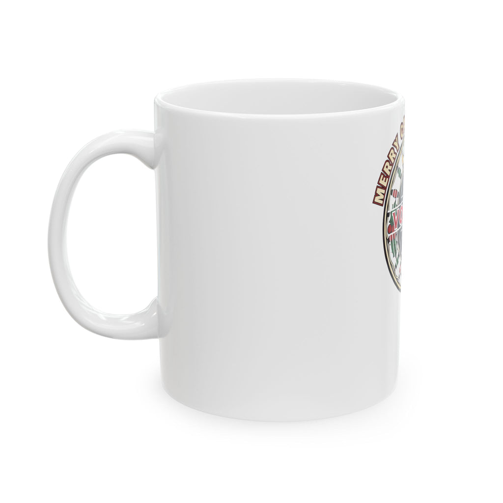 Cajun Christmas Seal Ceramic Mug – Merry Cajun Christmas Voodoo Cuisine