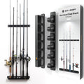 Wall-Mount Vertical Fishing Rod Rack