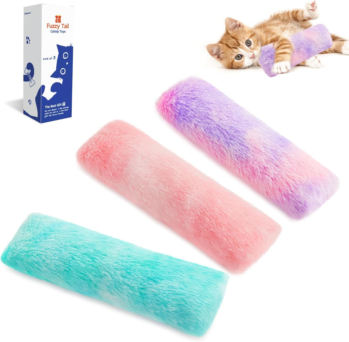 Catnip Crinkle Pillows 3pk