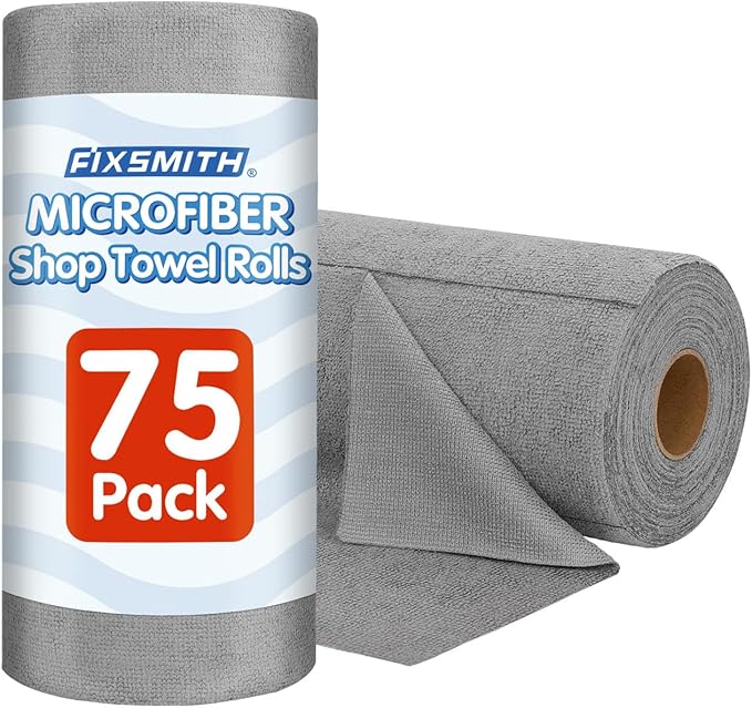 Microfiber cloth tear-away roll 75 pack