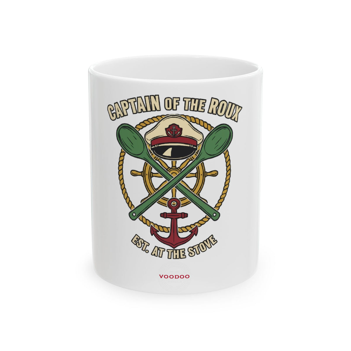Captain of the Roux Ceramic Mug – Voodoo Cuisine