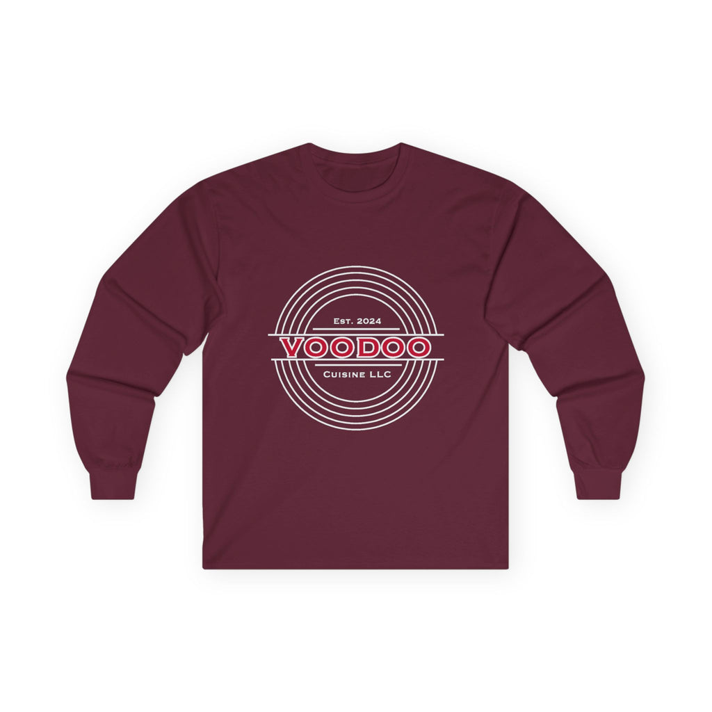 Voodoo Cuisine Everyday | Left-chest Seal Gildan 2400 Long Sleeve (Navy / Maroon / Forest Green)