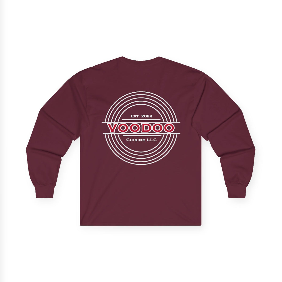 Voodoo Cuisine Women's Dri-Fit Long Sleeve — Left Chest (Black)