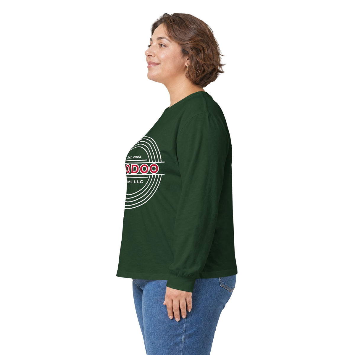 Voodoo Cuisine Everyday | Left-chest Seal Gildan 2400 Long Sleeve (Navy / Maroon / Forest Green)