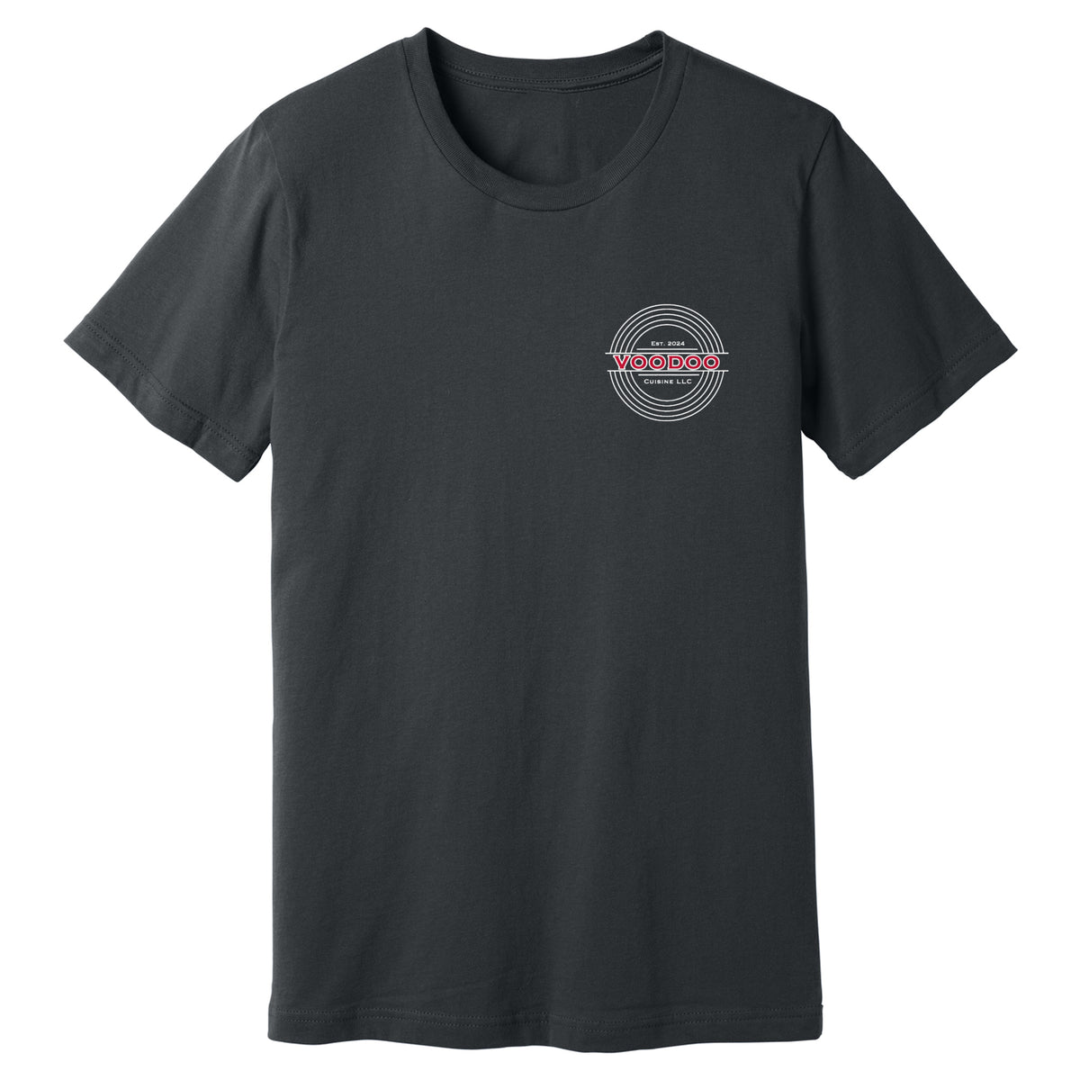 Everyday Tee Left Chest Logo, Dark Grey