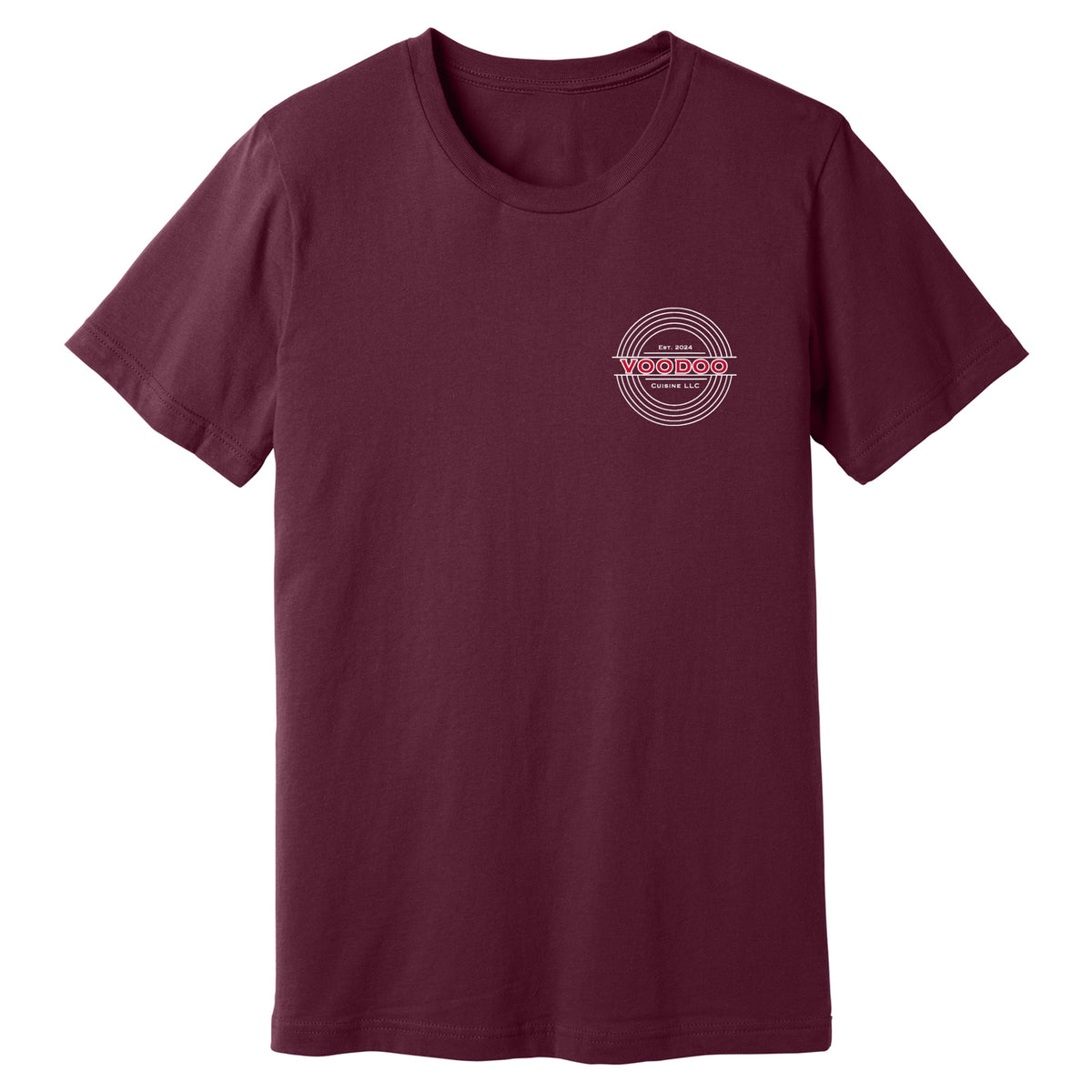 Everyday Tee Left Chest Logo, Maroon
