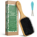 Detangling paddle hair brush