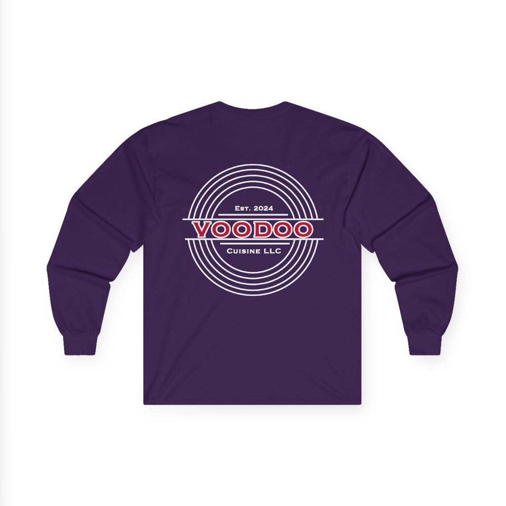 Voodoo Cuisine Women's Dri-Fit Long Sleeve — Left Chest (Black)