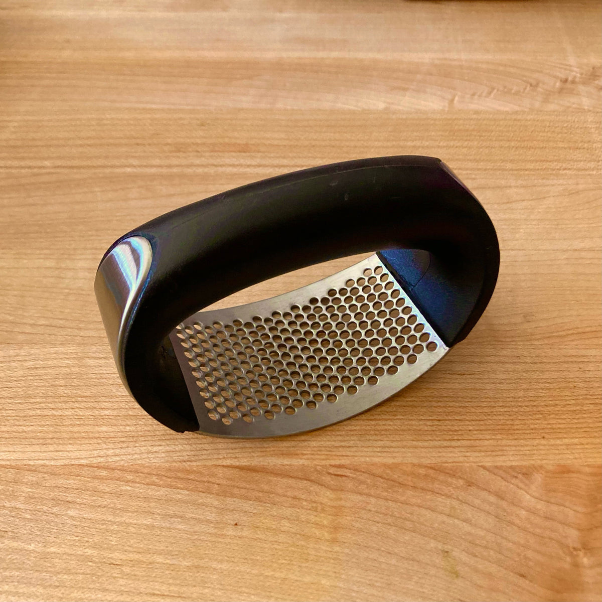Garlic press rocker stainless steel