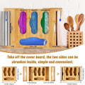 Bamboo Zip-Bag Drawer Organizer