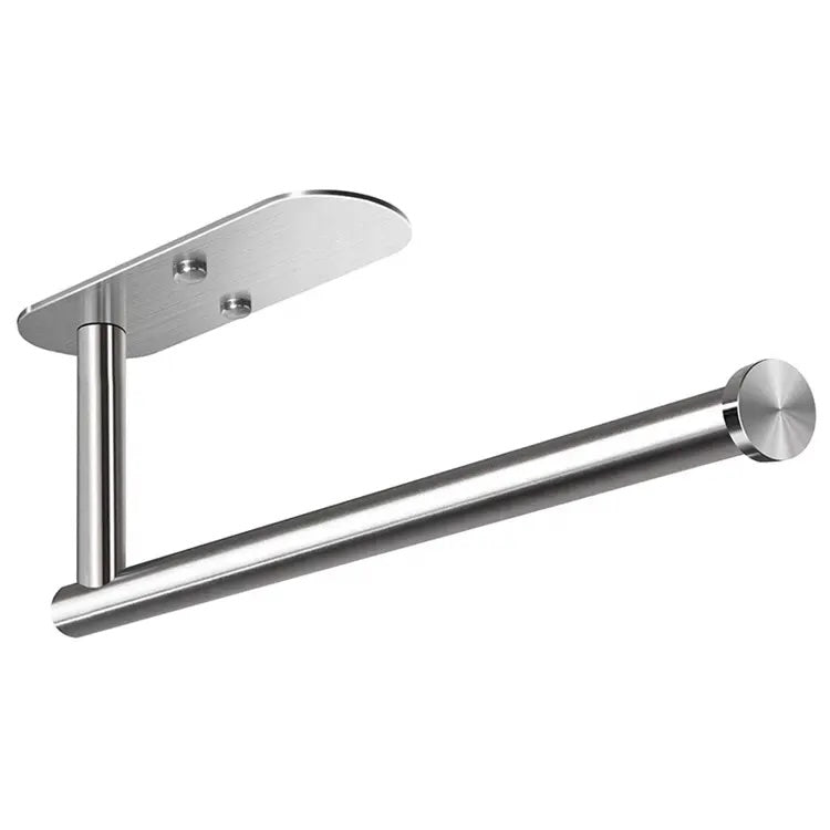 Under-cabinet adhesive paper towel holder