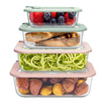 Glass food storage containers 8 pack