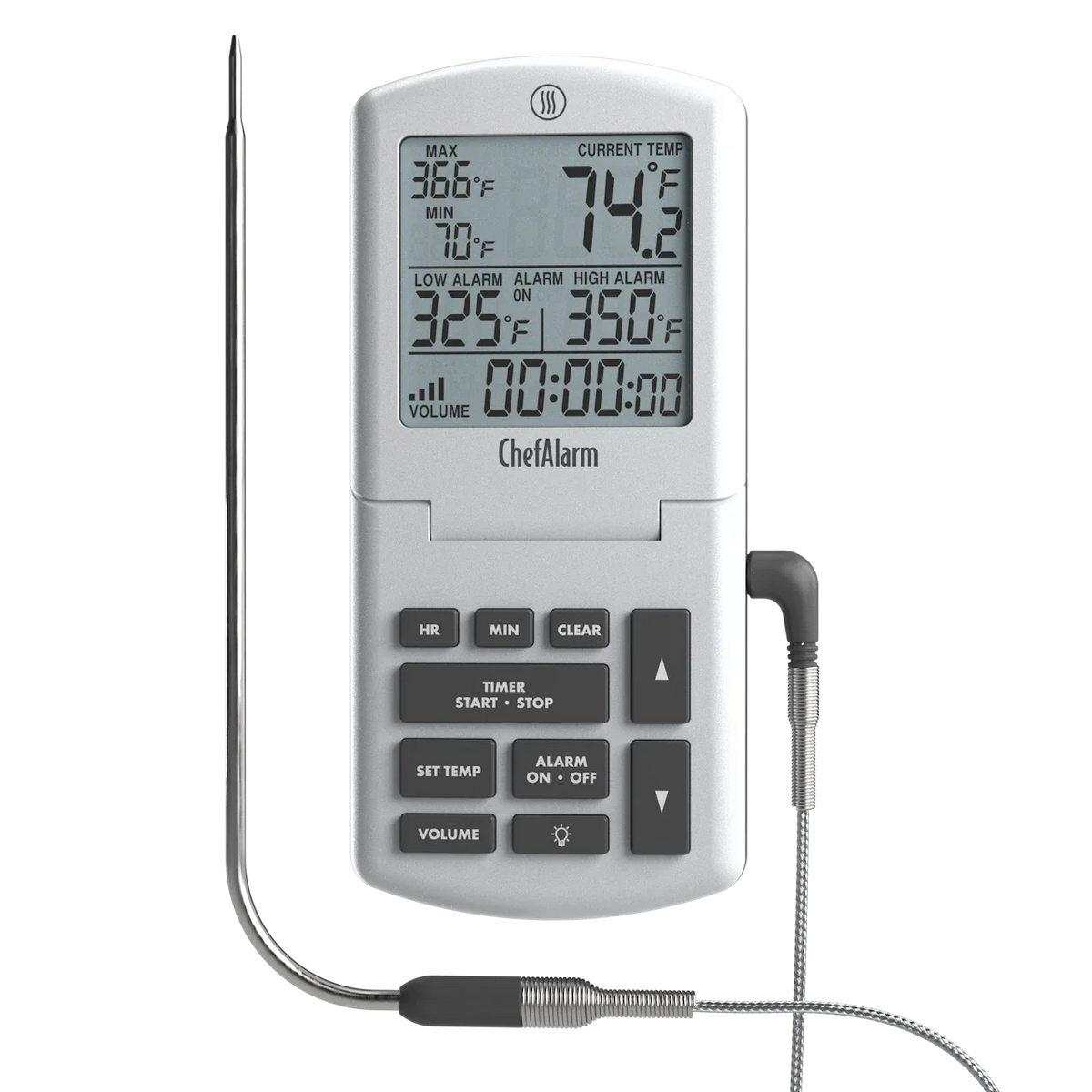 Oven and smoker monitoring thermometer