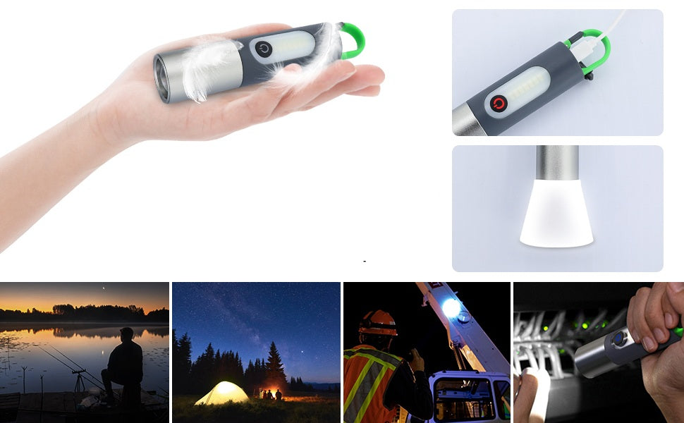 Adjustable-Focus Mini Flashlight (battery-rules)