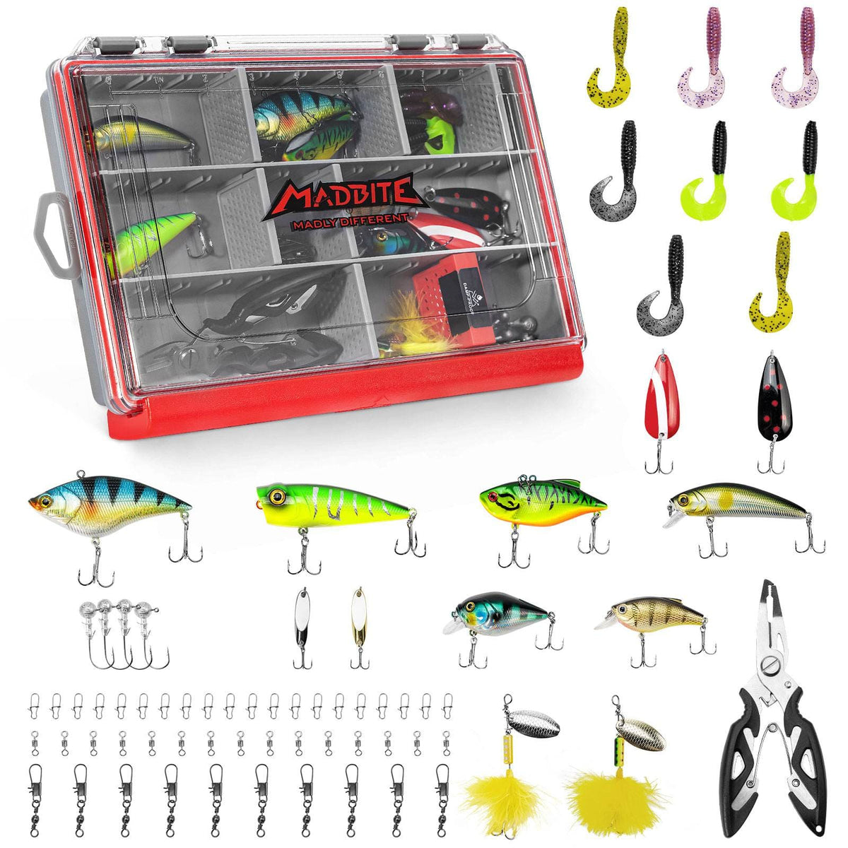 Fishing Lure Kit 137pc with Tackle Box
