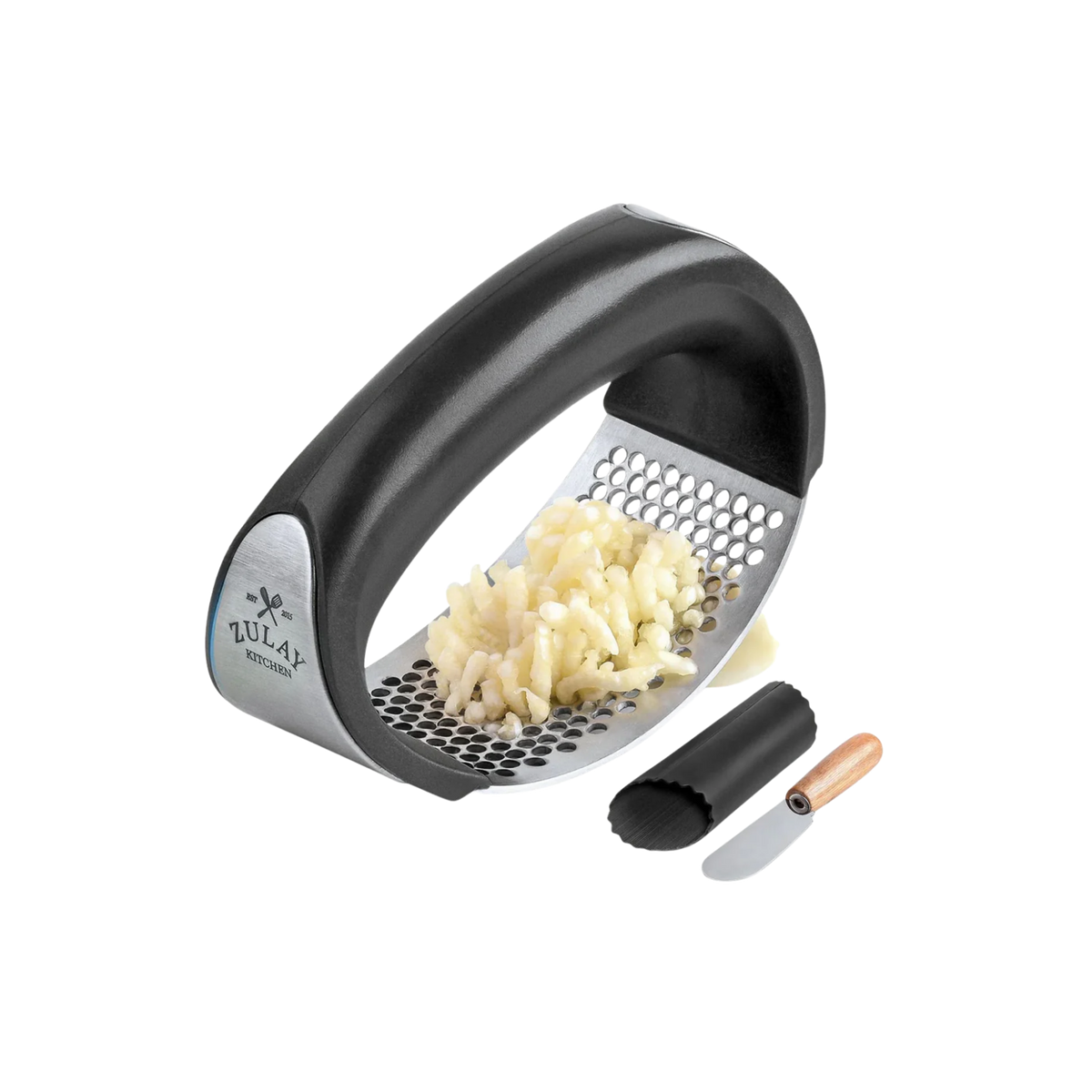 Garlic press rocker