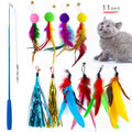 Retractable Cat Wand with Feather Refills
