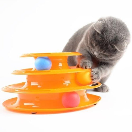 3-Tier Cat Track Ball Tower